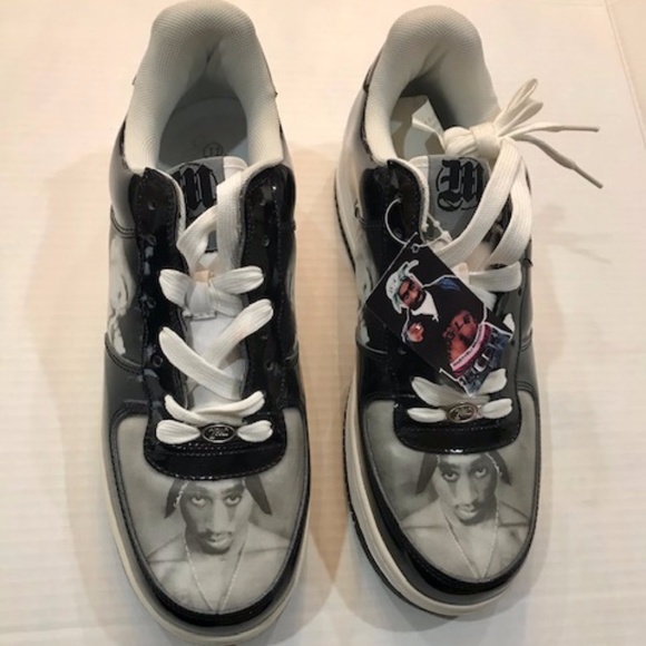2PAC MAKAVELI BRANDED SNEAKERS RARE NEW SZ. 11 US - Picture 1 of 5